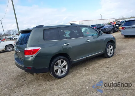 2013 Toyota Highlander Limited V6 z USA, uszkodzony, nr VIN 5TDDK3EHXDS263885